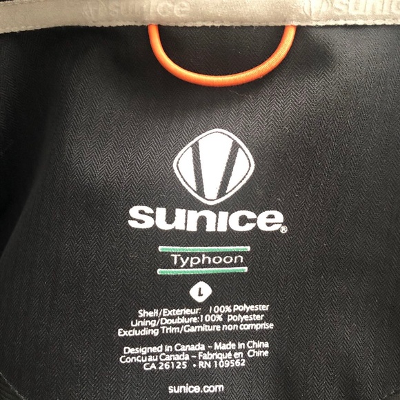 Sunice Typhoon Murgon Zephal Black Shelltech Waterproof Jacket Men's Size L - Picture 12 of 13